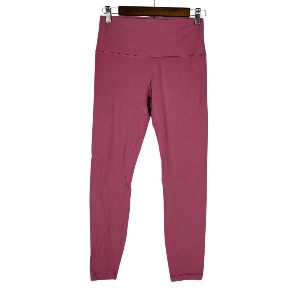 Lululemon Align Pant II 25" Inseam Sz 8 Leggings Nulu Rose Pink 7/8 Ankle High R